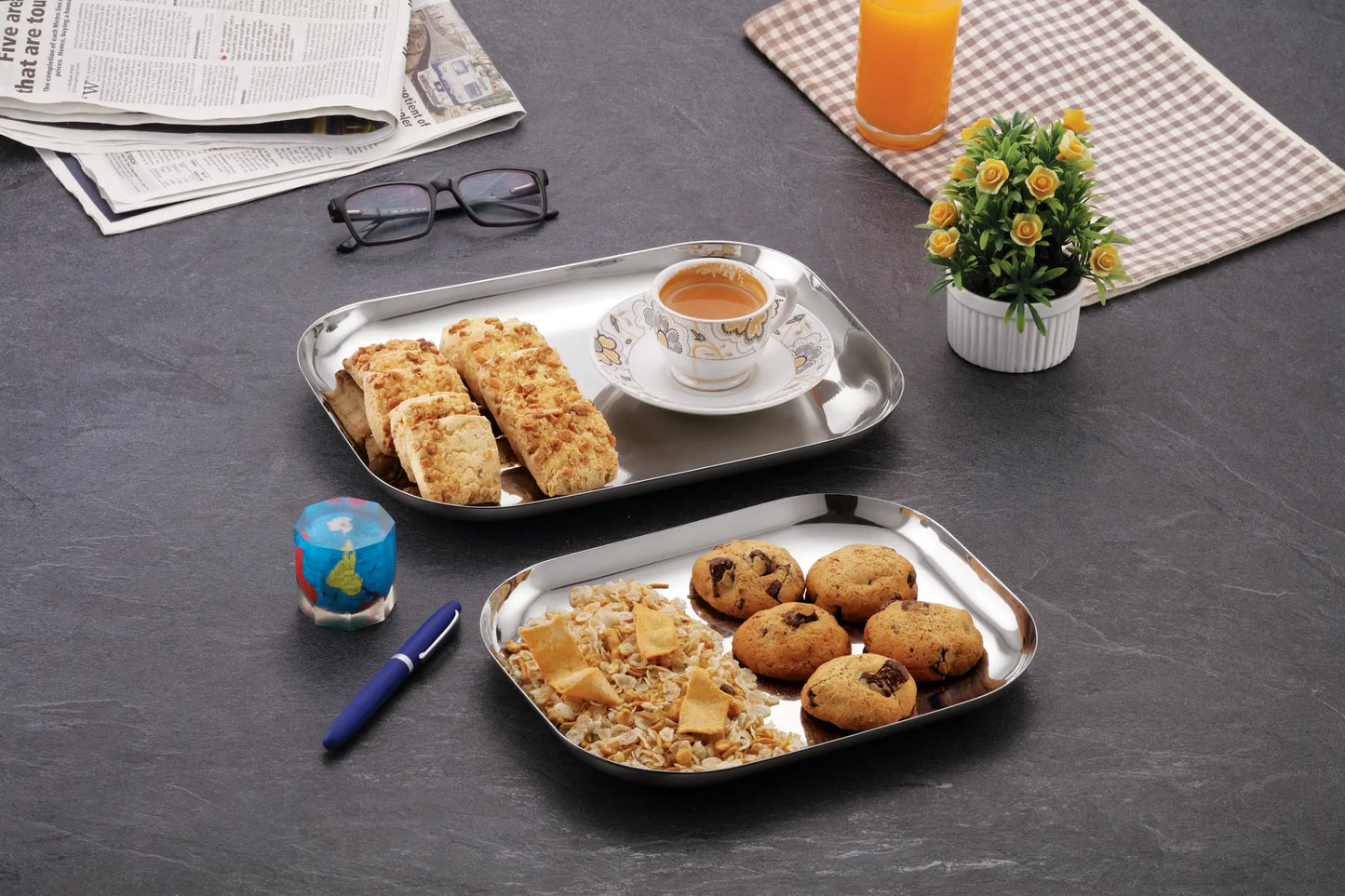 Rectangle / Tray Plates | Pack of 4 & 6