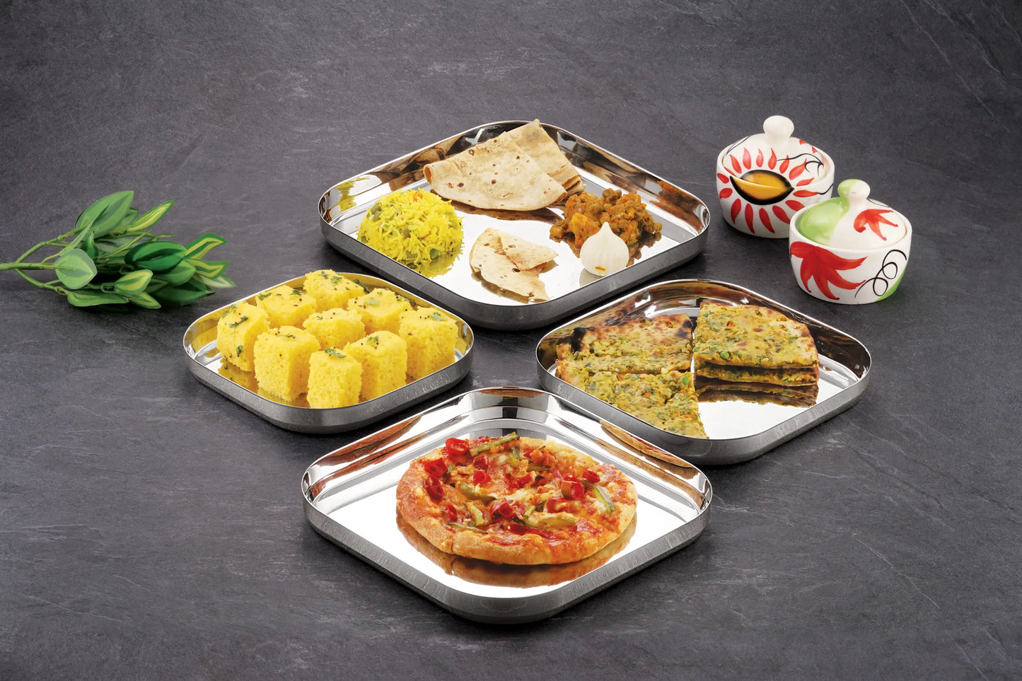 Deep Square Plates | Pack of 4 & 6