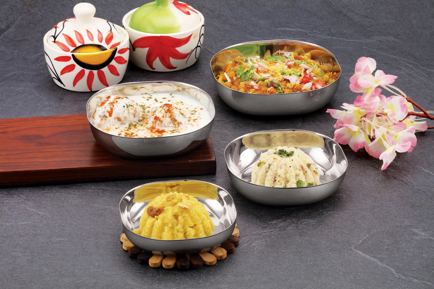 Snack / Chaat Plates | Pack of 4 & 6