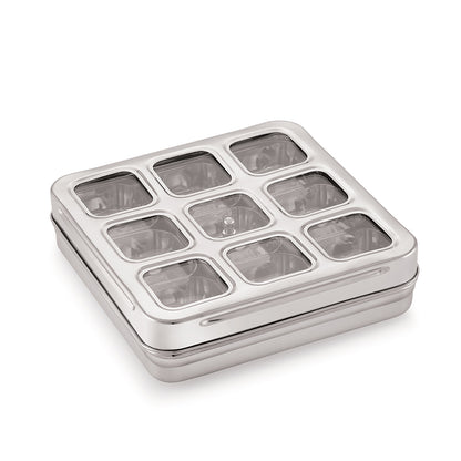 Square Spice Box / Masala Dabba