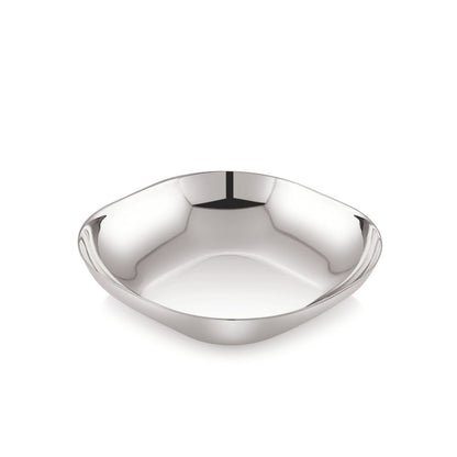 Stainless Steel Square Flat Bowls (Vatis) | Pack of 6