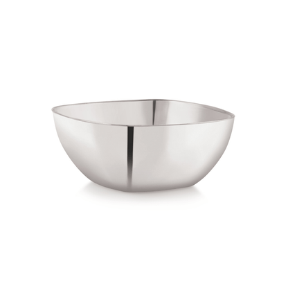 Stainless Steel Square Deep Bowls (Vatis) | Pack of 6