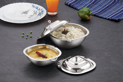 Square Bowls with Lid | Set of 3